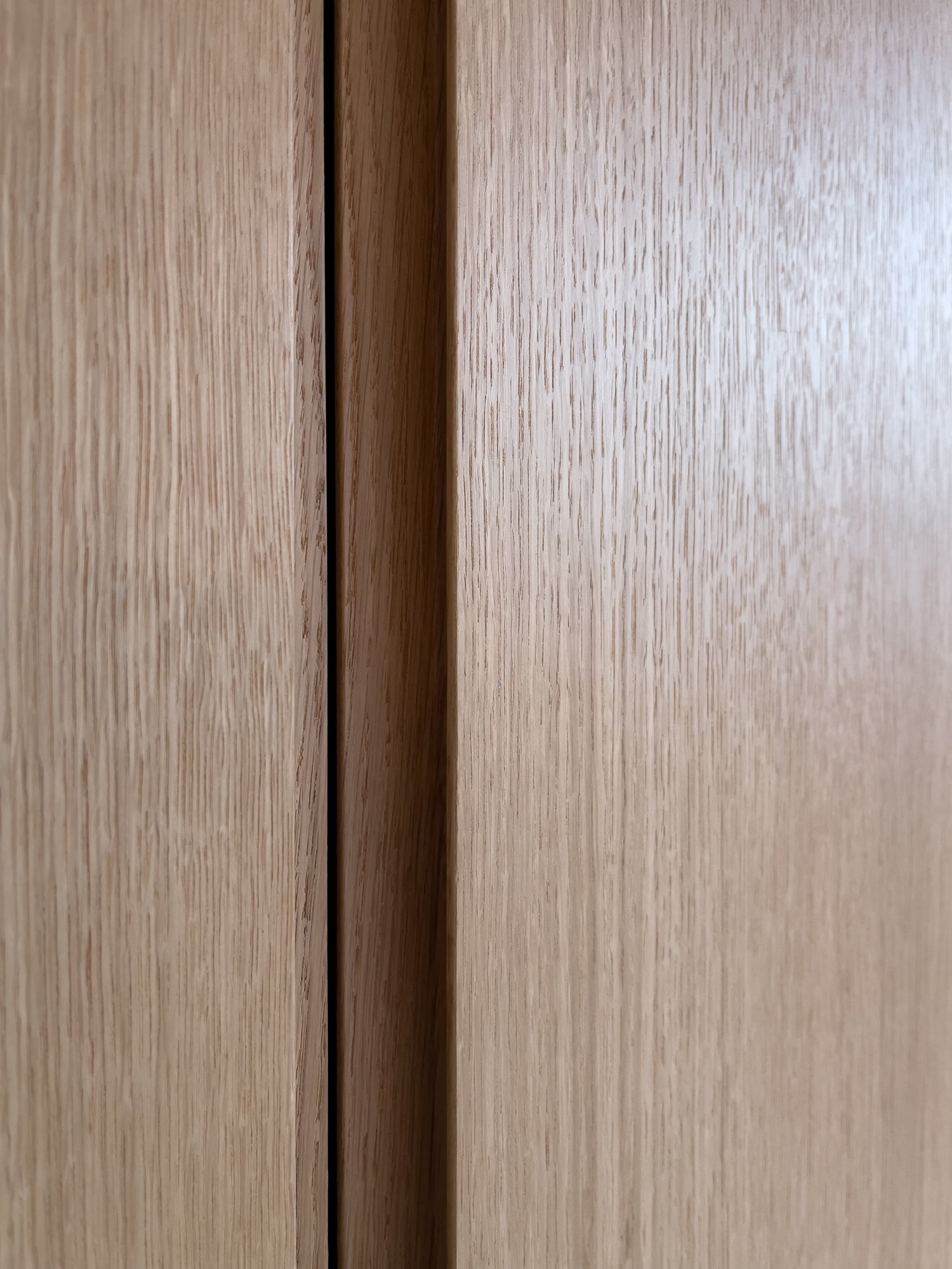 White oak wardrobe built-in — Wewillbebirds millwork