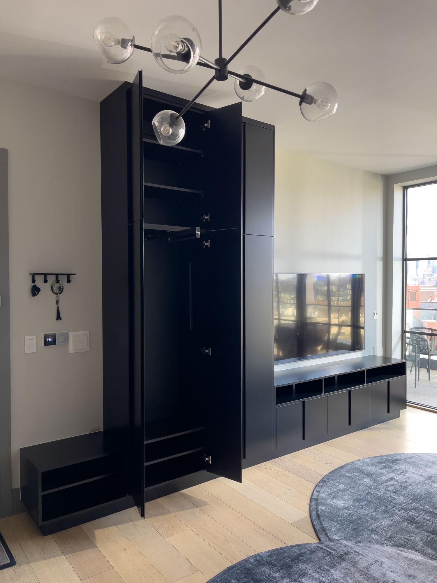 Long Island City custom wardrobe — Wewillbebirds built-in millwork